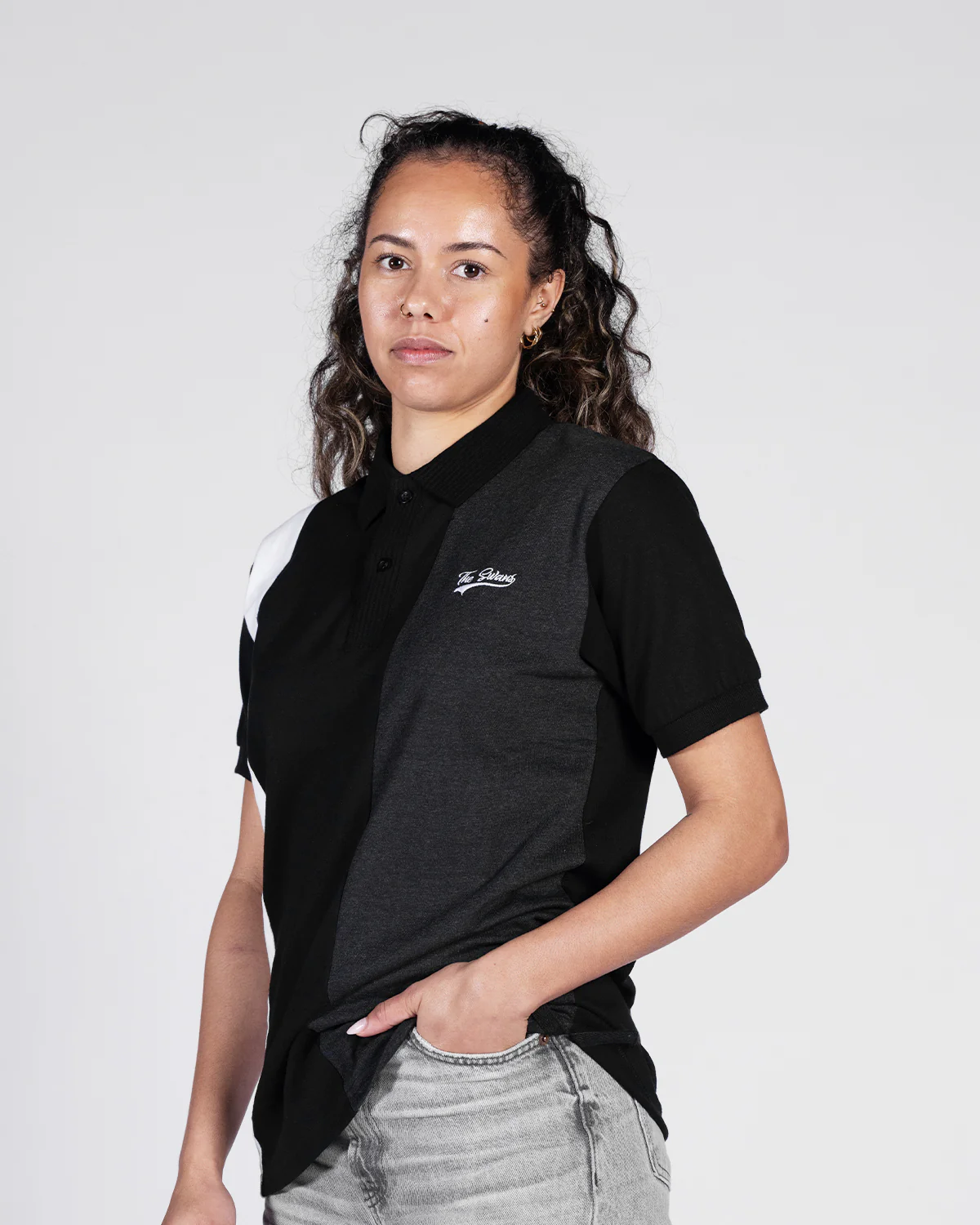 Adult Freeman Polo - Black/Charcoal - Image 4