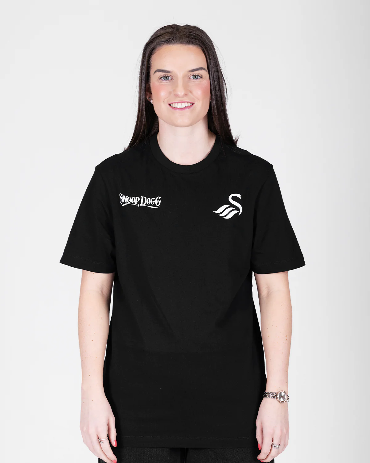 Adult Snoop Dogg x Swans Split T-Shirt - Black - Image 4