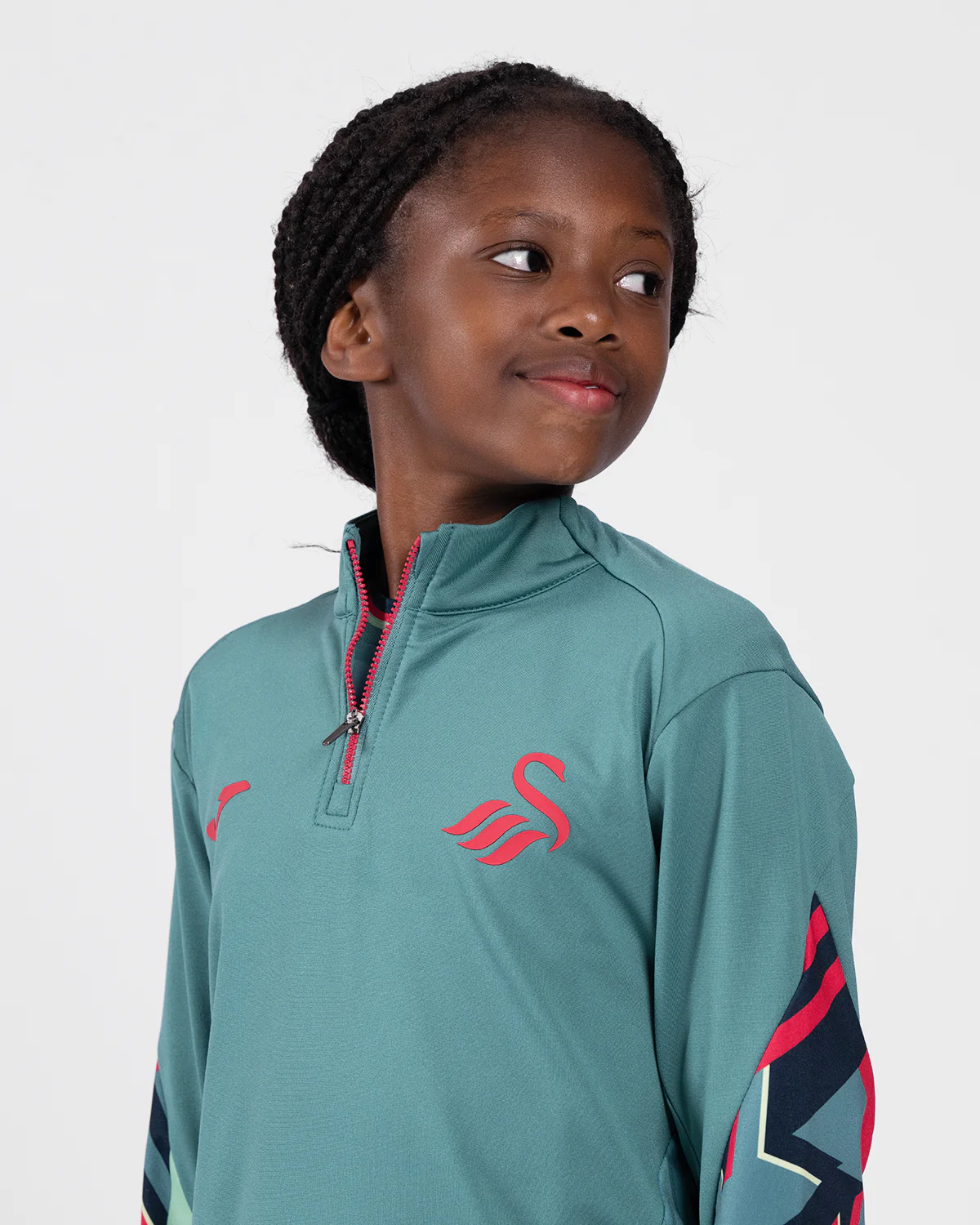 Junior Training 1/4 Zip 2025/26 - Green - Image 3
