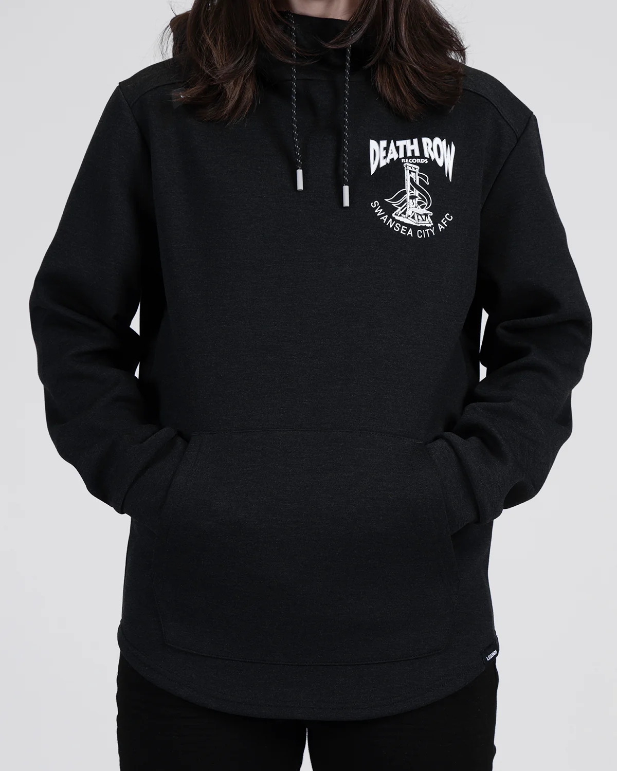 Legends x Death Row Tech Hoodie - Heather Black - Image 7