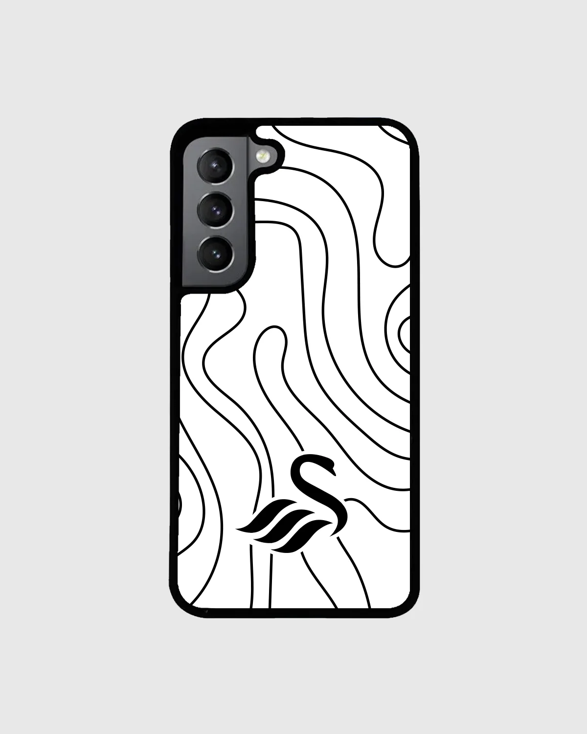 Swans Topo White Phone Case - Image 2